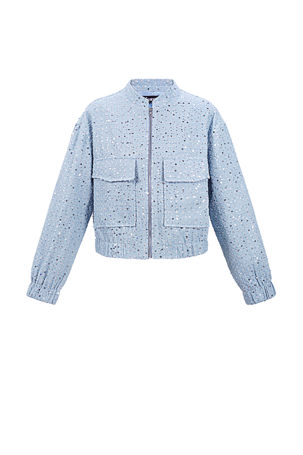 Giacca in denim con paillettes