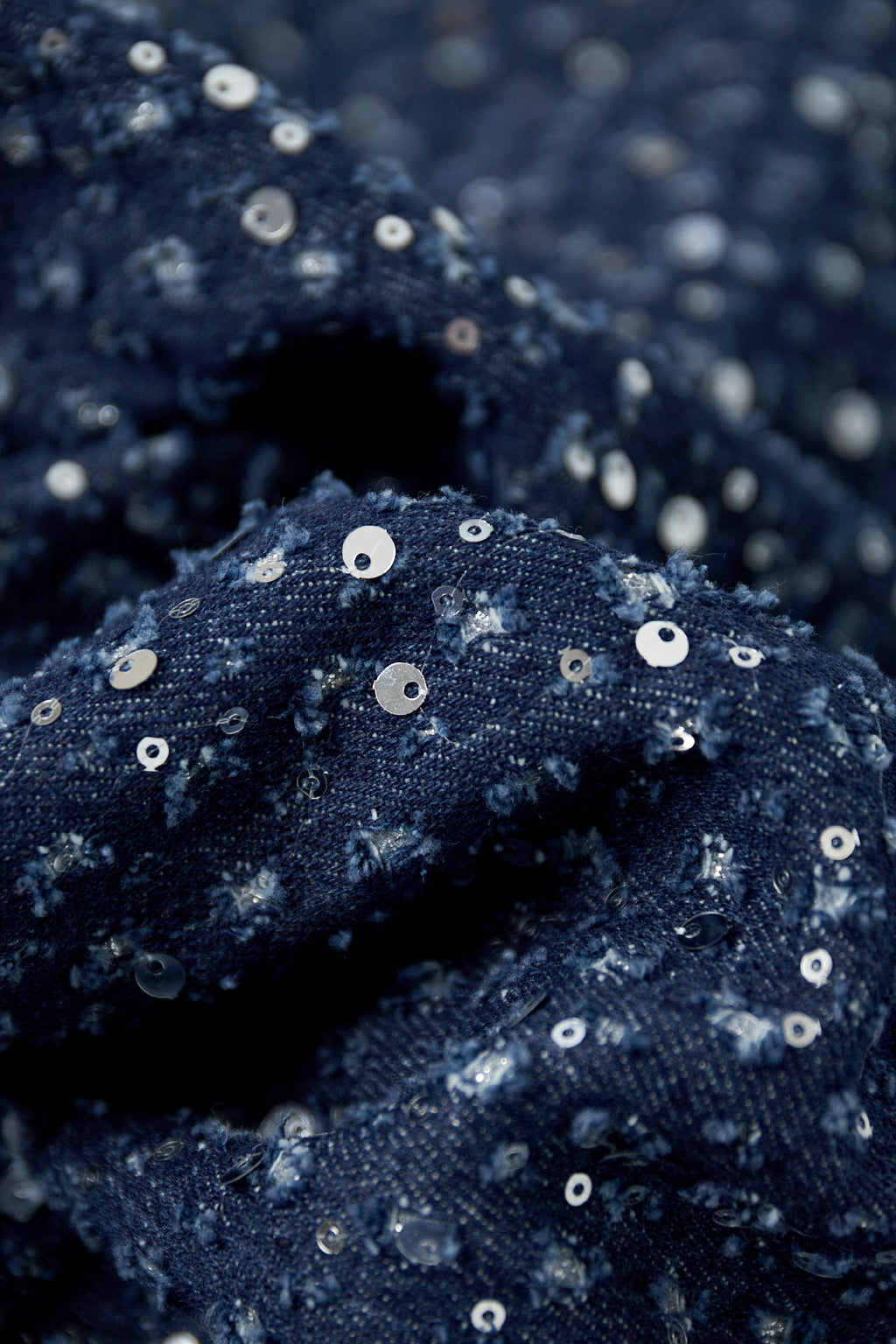 Jeans Denim con Paillettes