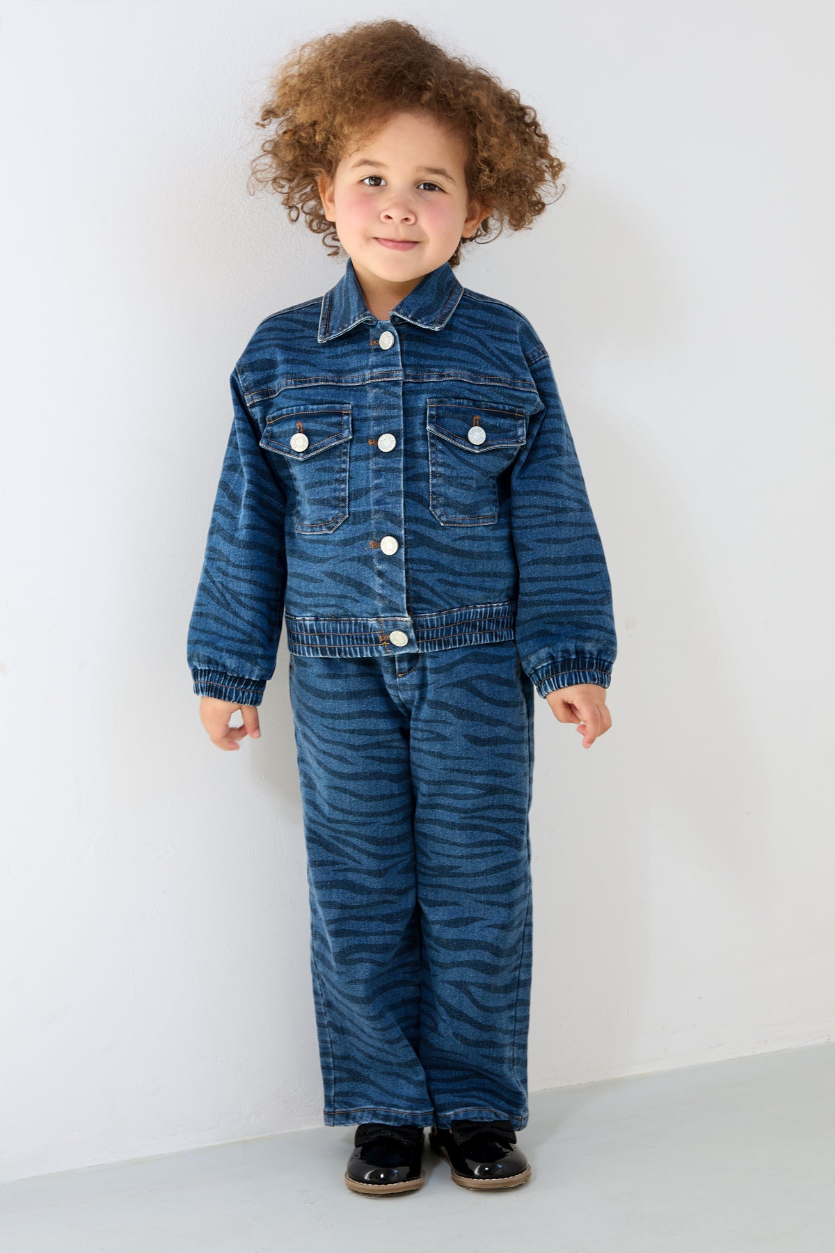 Pantaloni stile zebra gemellati bambino 8 anni