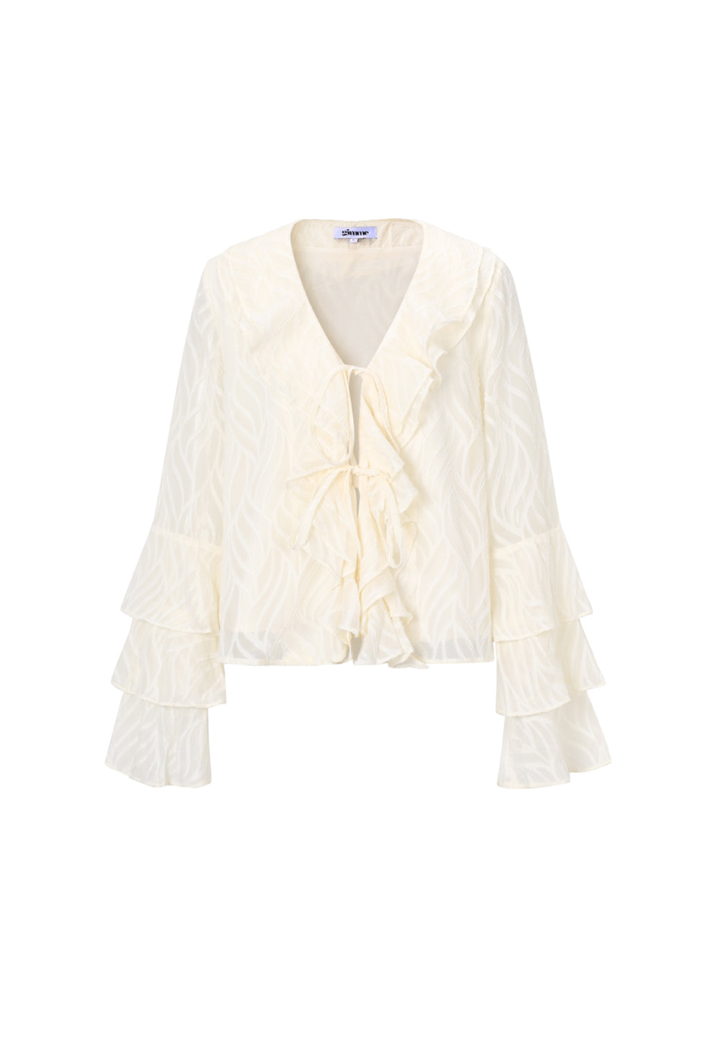 Set coordinato Foglie Bianche - Top a maniche lunghe