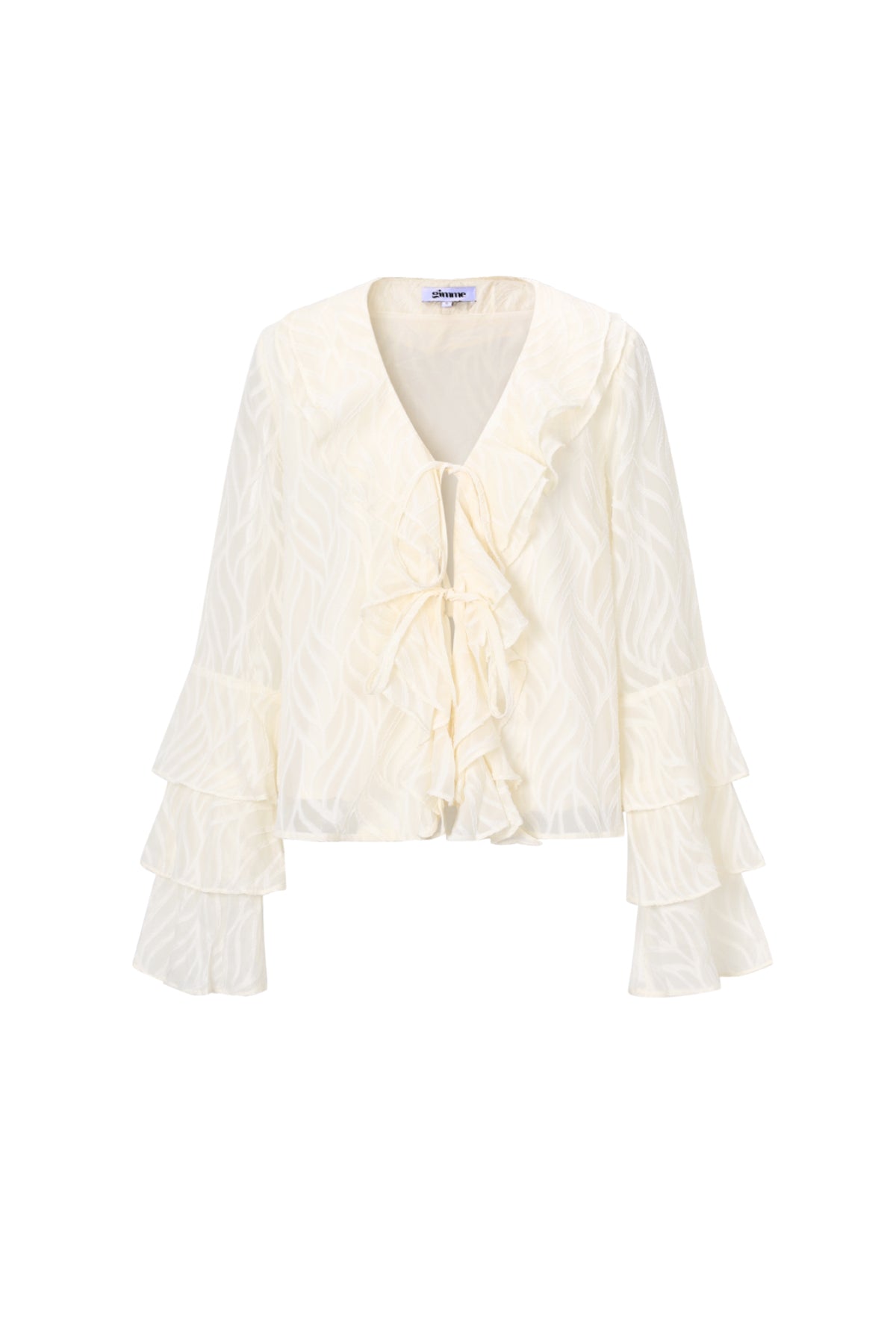 Set coordinato Foglie Bianche - Top a maniche lunghe