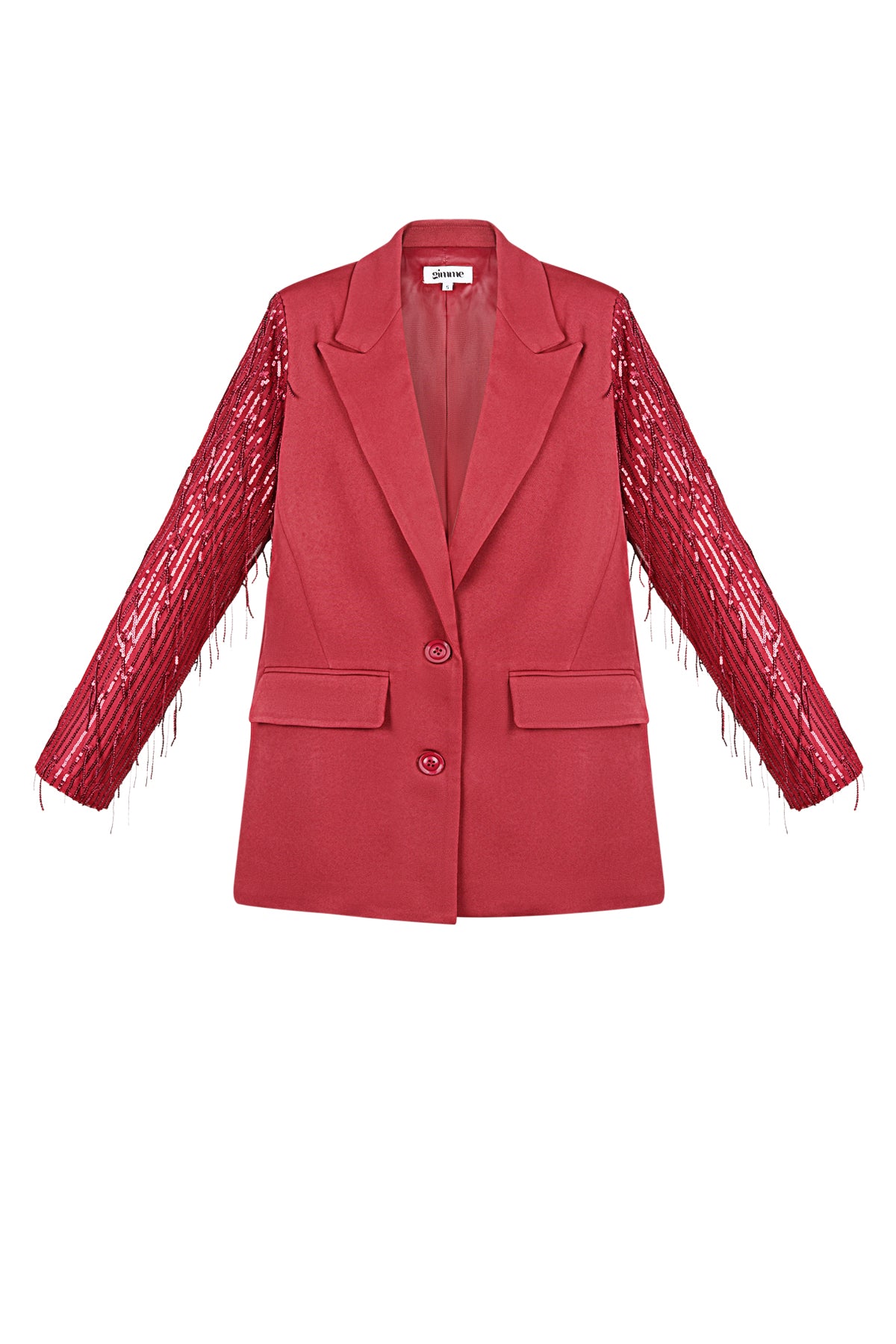 Blazer maniche glitterate