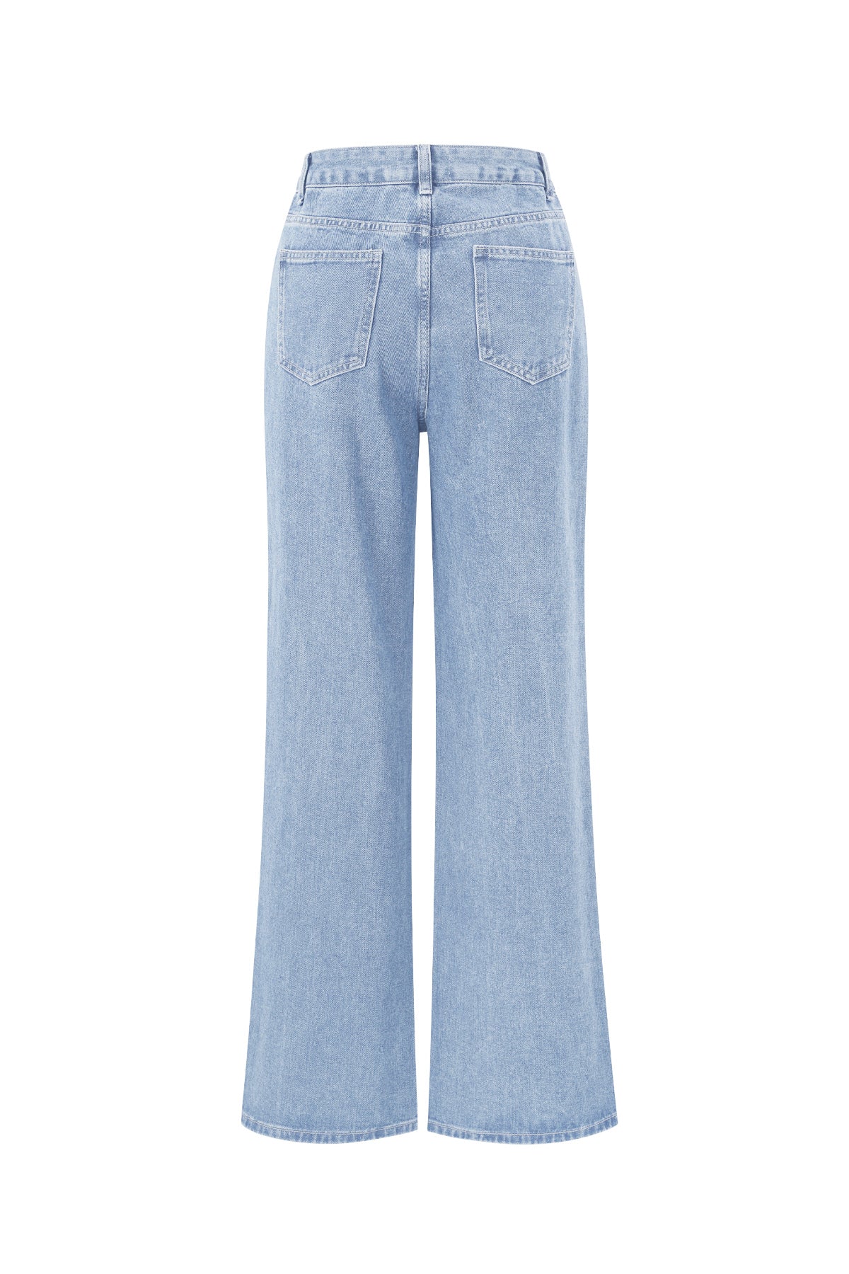 Jeans denim con cuore glitterato